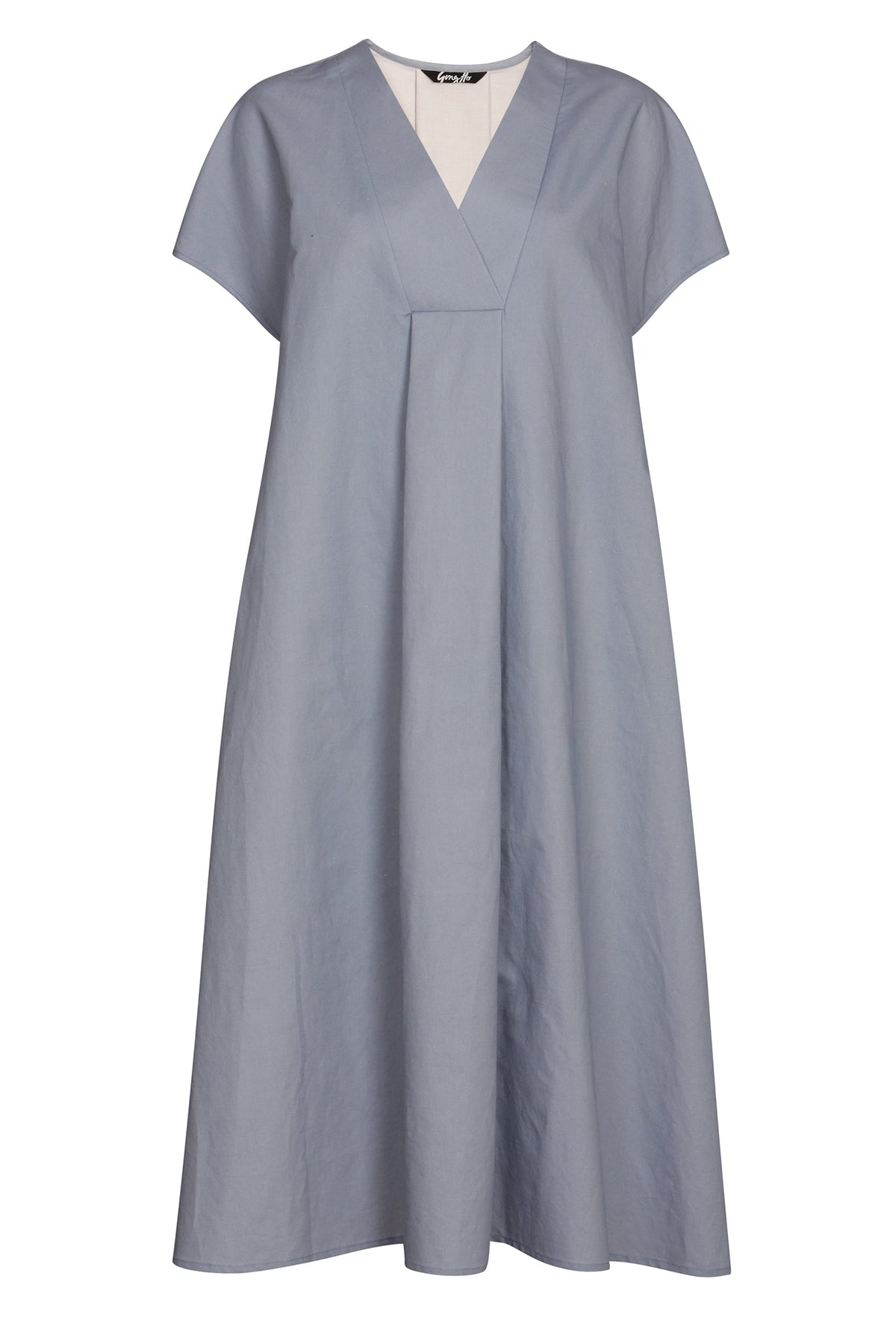 Light Blue Dress in Organic Cotton Hemp SAMPLE Gung Ho London