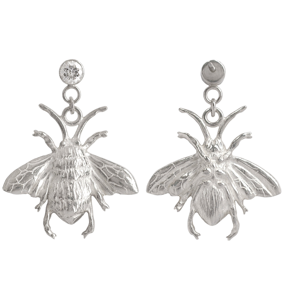 Silver on sale bee studs