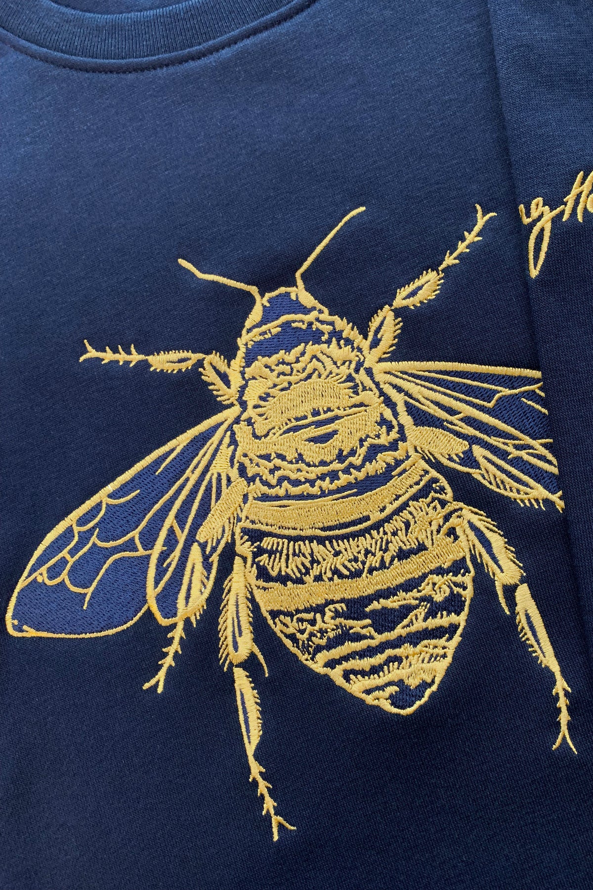 Bee embroidered sweatshirt hot sale